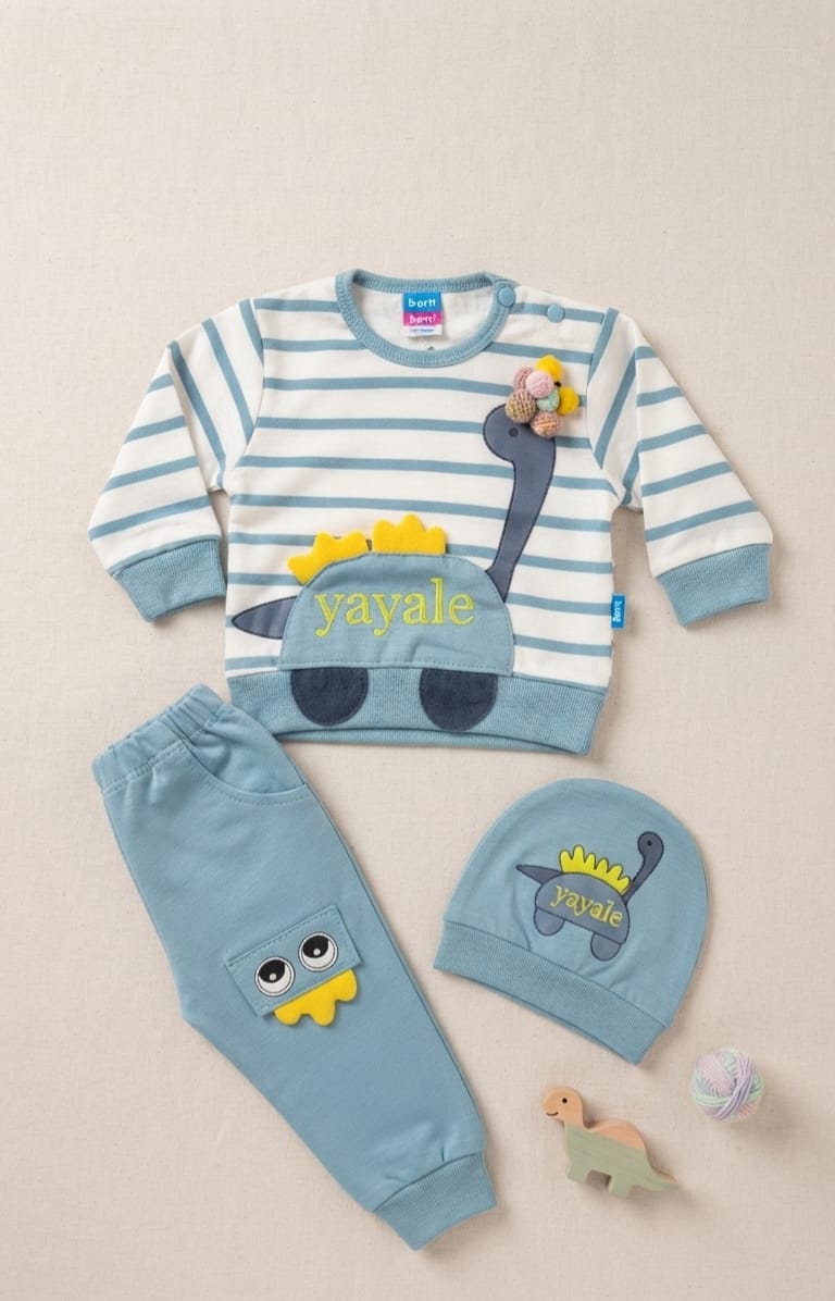 Dino Bloom 3-Piece Baby Set