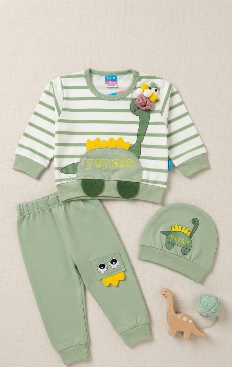 Dino Bloom 3-Piece Baby Set
